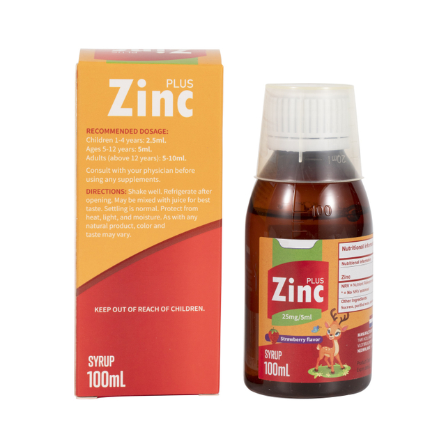 Vitamin Zinc Syrup - Sweet Flavor in Elegant Pet Bottle