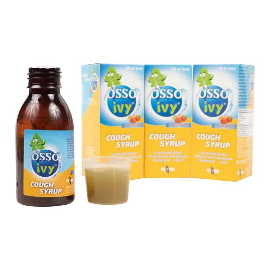 OEM Private Label Natural Bulk Vitamin C and IVY Leaf Extract Syrup
