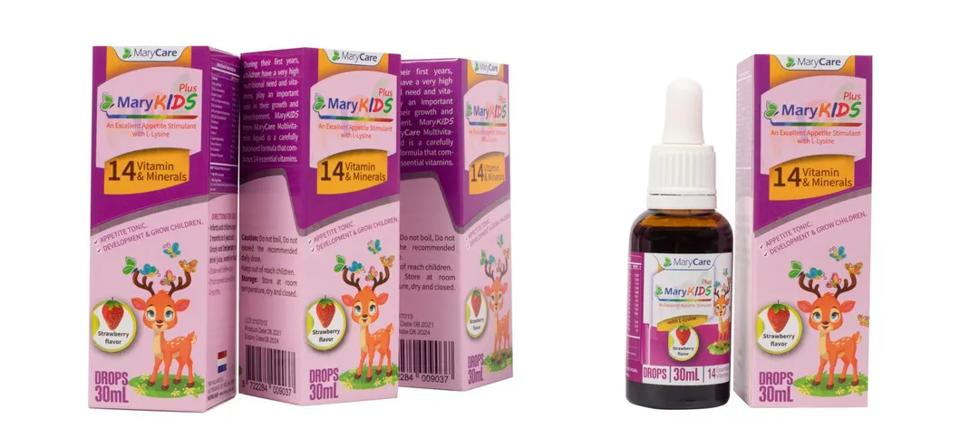 Growth and Appetite Tonic Oral Liquid Development &amp; Grow Children Drop 18 Vitamin &amp; Minerals Syrup for Daily Use