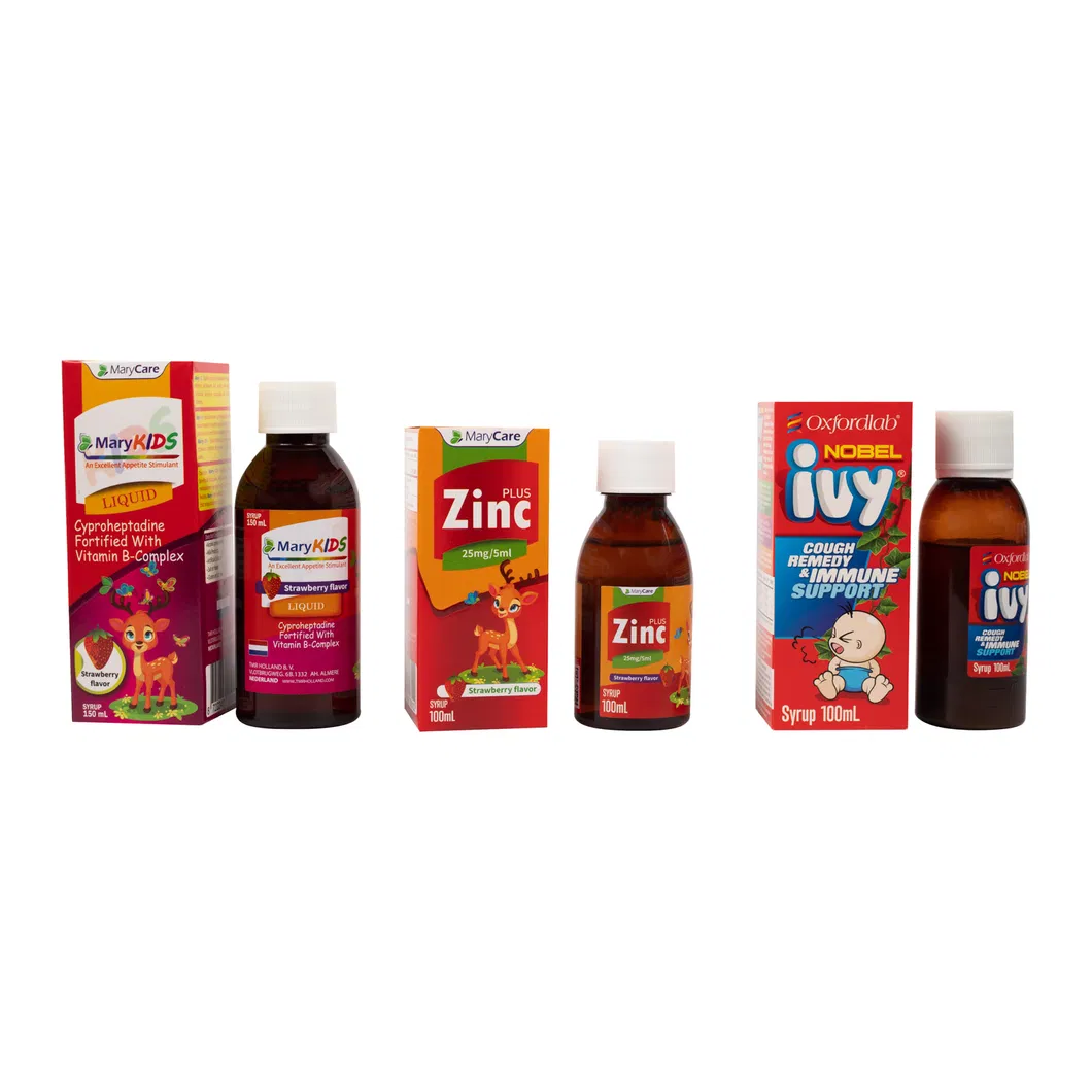 OEM Private Label Natural Bulk Vitamin C and IVY Leaf Extract Syrup